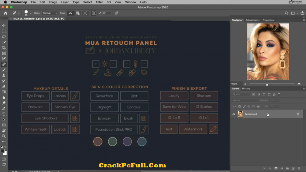 MUA Retouch Panel for Adobe Photoshop