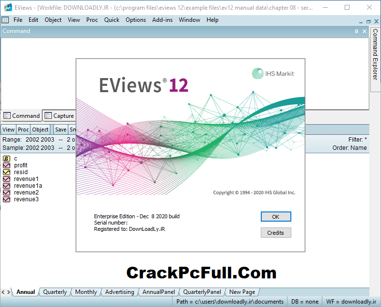 EViews 12 Crack