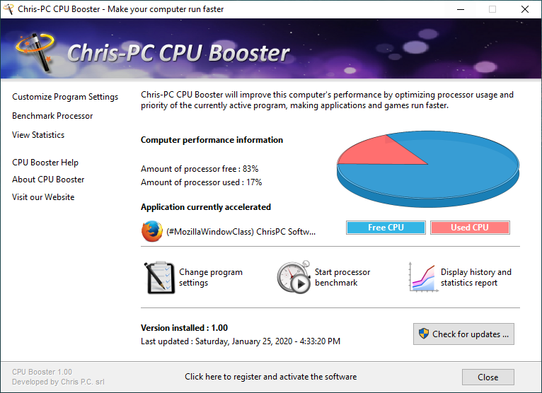 Chris-PC CPU Booster Serial Key